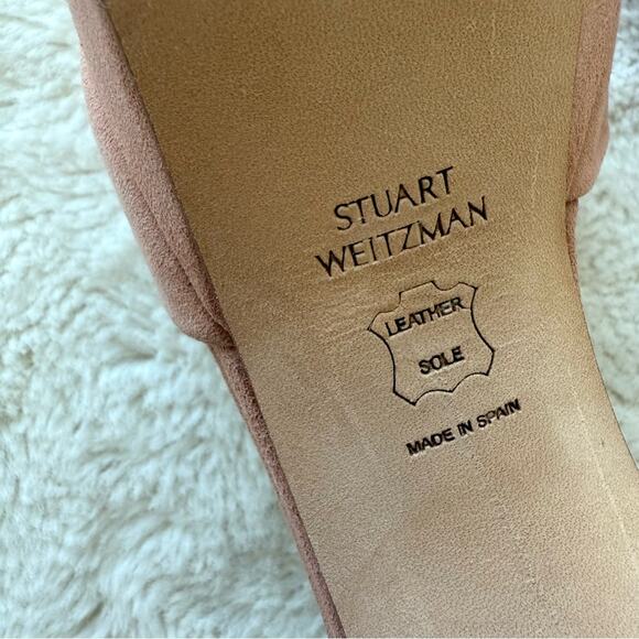 Stuart Weitzman suede high heels women sandals size 8 US Retail 395$ - Picture 5 of 7